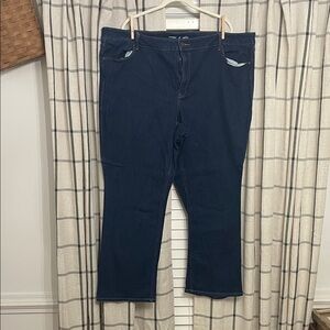 Women's Bootcut Dark Blue Jeans